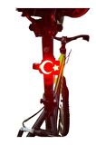 Epic USB Turkish Flag Led Işıklı Bisiklet Arka Stop Türk Bayrağı