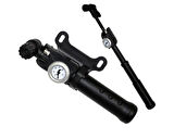Giyo GP-83 100psi Hortumlu Göstergeli Bisiklet El Pompası