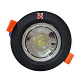 ATLANTİS 6 WATT 6W COB LED SPOT SİYAH KASA YUVARLAK GÜNIŞIĞI İÇÇAP: 7CM DIŞÇAP: 9CM 480LM