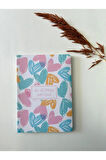 Atakids Lizy Karton Kapak Renkli Sayfalı Çizgili Defter – 128 Sayfa / 21x15 cm