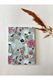Atakids Lizy Karton Kapak Renkli Sayfalı Çizgili Defter – 128 Sayfa / 21x15 cm