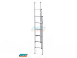 2*3=6 MT 65X25 ÜÇ PARÇALI  SÜRGÜLÜ MERDİVEN