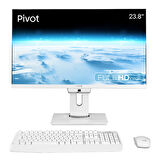 Turbox TAx1605 i5 12400 16GB DDR4 512GB M.2 NVMe 23.8 inç FHD Pivot BTH Webcam WiFi All in One PC