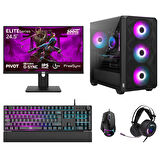 Dragos DRx7664 Ryzen 5 7600 32GB 1TB NVMe 8GB RTX5060 24.5 300Hz Oyun Hazır Sistem