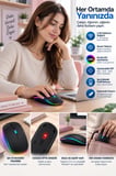 İnce Ergonomik Tasarım 2.4g Kablosuz Led Mouse