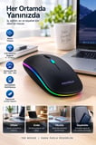 İnce Ergonomik Tasarım 2.4G Kablosuz LED Mouse