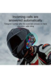 Always Y20 BT5.3 Motosiklet Kask Kulaklık Intercom Işıklı Motorsiklet Interkom