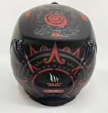 Mt Streetfighter SV Aztec B5 Modüler  Mat Siyah - Kırmızı M