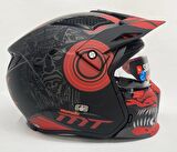 Mt Streetfighter SV Aztec B5 Modüler  Mat Siyah - Kırmızı M