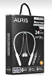AURİS ARS-BT18 Boyun Askılı Bluetooth Kablosuz Kulaklık 24 Saat SİYAH