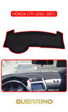 HONDA CITY 2002-2007TORPİDO KORUMA HALISI KIRMIZI KENAR