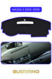 MAZDA 3 2003-2009TORPİDO KORUMA HALISI MAVİ KENAR