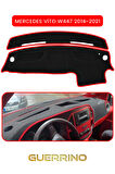 MERCEDES VİTO W447 2014-2021TORPİDO KORUMA HALISI KIRMIZI KENAR