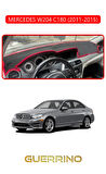 MERCEDES W204 C180 2011-2015TORPİDO KORUMA HALISI KIRMIZI KENAR