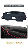 PEUGEOT 206 Küçük EkranTORPİDO KORUMA HALISI GRİ KENAR