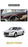 PEUGEOT 508 TORPİDO KORUMA HALISI GRİ KENAR