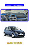 RENAULT Clio 2 EKRANLITORPİDO KORUMA HALISI MAVİ KENAR