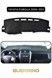 TOYOTA Corolla (2006-2012) TORPİDO KORUMA HALISI SİYAH KENAR