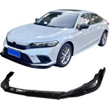 Honda Civic FE 2022 3 Parça Ön Lip (Plastik)(Boyasız)