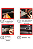 Trim Fitili Oto Geçmeli Gold Trim Fitili Süs 5 Metre Nikelajlı