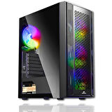 GameBooster Kasa Gb-F3107B 650W 80+ Bronze Mesh 4X Rgb Fanlı Gamıng Siyah