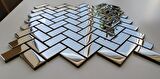 Mutfak Tezgah Arası Ve Iç Dekorasyon Için 23x48x4 Mm Kristal Cam Mozaik