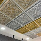 60X60 CM ASMA TAVAN UYUMLU LED DÖŞENEBİLİR AVANGARDE TAVAN PANELİ-ALTIN RENK