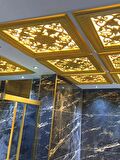  60X60 CM ASMA TAVAN UYUMLU LED DÖŞENEBİLİR AVANGARDE TAVAN PANELİ-BRONZ RENK