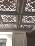 60X60 CM ASMA TAVAN UYUMLU LED DÖŞENEBİLİR AVANGARDE TAVAN PANELİ-KAHVE ALTIN RENK