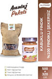 Activella Şekersiz Fındık Ezmesi 320gr %100 Fındıklı + Kabuklu Fındık 500gr