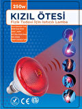 Avarson (2 Adet) 250W Kızılötesi (infrared) Isıtıcılı Fizik Tedavi Lambası (Kırmızı Işık) E27 (Kalın Duy)