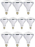 (10 Adet) 250W Kızılötesi (infrared) Isıtıcılı Hayvan Isıtma ve Kuluçka Lambası (Sarı Işık) E27 (Kalın Duy)