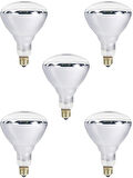 (5 Adet) 250W Kızılötesi (infrared) Isıtıcılı Hayvan Isıtma ve Kuluçka Lambası (Sarı Işık) E27 (Kalın Duy)