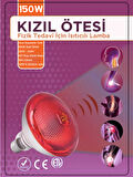 150W Kızılötesi (infrared) Isıtıcılı Fizik Tedavi Lambası (Kırmızı Işık) E27 (Kalın Duy)