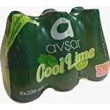 Avşar Cool Lime Nane Limon Aromalı Maden Suyu 200 Ml X 6 Adet