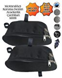 MOTORSİKLET KORUMA DEMİRİ ÇANTALARI YAN AVADANLIK KİLİTLİ 40CM