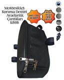 MOTORSİKLET KORUMA DEMİRİ ÇANTALARI YAN AVADANLIK KİLİTLİ 40CM