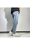 Açık Mavi Boyfriend Erkek Jean Pantolon