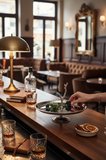 Akayev Aurea 21cm Çelik Ayaklı Dal Sunum Tabağı