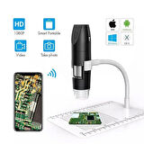 AVP316 2.0mp 1000X Wifi 1080P 8 LED Android Ios iPhone iPad Cihazlar Için Kablosuz Dijital Mikroskop