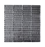 Mutfak Tezgah Arası ve İç dekorasyon için Kristal Cam Mozaik. Cam ölçüsü: 15x73 mm. File ölçüsü: 30x30 cm. ( 1 Kutu = 11 File Karo = 1 m2 Fiyatıdır. )