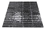 Mutfak Tezgah Arası ve İç dekorasyon için Kristal Cam Mozaik. Cam ölçüsü: 15x73 mm. File ölçüsü: 30x30 cm. ( 1 Kutu = 11 File Karo = 1 m2 Fiyatıdır. )