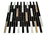 Mutfak Tezgah Arası ve tüm yaşam alanları için Cam Mozaik. Cam ölçüsü: 15x98 mm. File ölçüsü: 30x30 cm. ( 1 Kutu = 11File Karo = 1 m2 Fiyatıdır. )