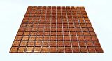 Mutfak Tezgah Arası ve İç dekorasyon için Kristal Cam Mozaik. Cam ölçüsü: 23x23 mm. File ölçüsü: 30x30 cm. ( 1 Kutu = 11 File Karo = 1 m2 Fiyatıdır. )
