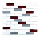 Mutfak tezgah arası Kristal Cam Mozaik. Cam ölçüleri: 23x73x4 mm. File ölçüsü: 30x30 cm. ( 1 Koli = 11 File Karo = 1 m2 Fiyatıdır )
