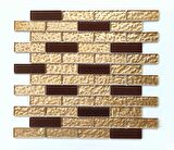 Mutfak tezgah arası Kristal Cam Mozaik. Cam ölçüleri: 23x73x4 mm. File ölçüsü: 30x30 cm. ( 1 Koli = 11 File Karo = 1 m2 Fiyatıdır )