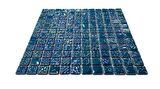 Yaşam alanlarının tüm yüzeyleri için Cam Mozaik. Cam ölçüleri: 25x25 mm. File ölçüsü: 31.5x31.5 cm. ( 1 Koli = 10 File Karo = 1 m2 Fiyatıdır )