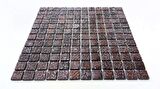 Yaşam alanlarının tüm yüzeyleri için Cam Mozaik. Cam ölçüleri: 25x25 mm. File ölçüsü: 31.5x31.5 cm. ( 1 Koli = 10 File Karo = 1 m2 Fiyatıdır )