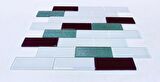 Mutfak tezgah arası Kristal Cam Mozaik. Cam ölçüleri: 36x98x4 mm. File ölçüsü: 30x30 cm. ( 1 Koli = 11 File Karo = 1 m2 Fiyatıdır )
