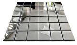 Mutfak tezgah arası Kristal Cam Mozaik. Cam ölçüleri: 48x48x4 mm. File ölçüsü: 30x30 cm. ( 1 Koli = 11 File Karo = 1 m2 Fiyatıdır )